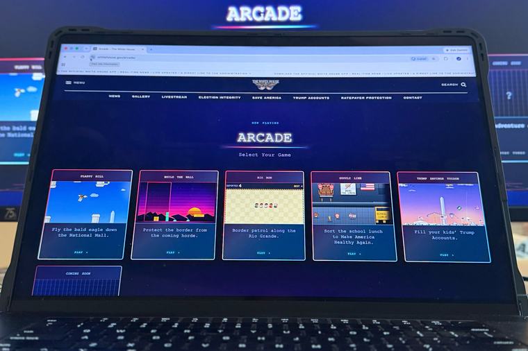 White House releases retro-style arcade games inviting players to block border ‘siege,’ fill Trump Accounts
