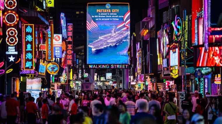 U.S. sailors hit the streets of Thailand after record-setting Middle East deployment