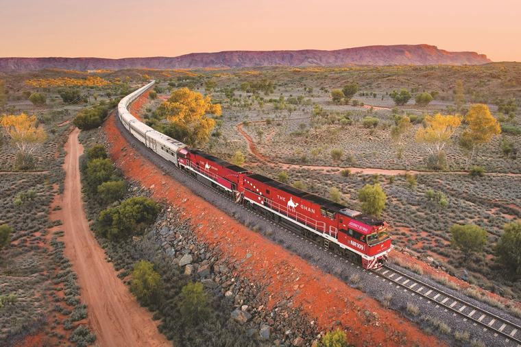 A 75-hour luxury train ride through the heart of Australia’s outback