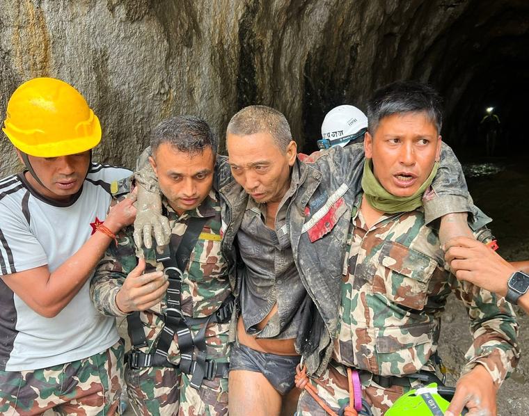 Two more people rescued in Nepal 10 days after devastating floods