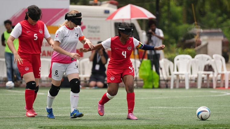 Canadian women's team makes 2nd appearance in international event as blind soccer continues to grow