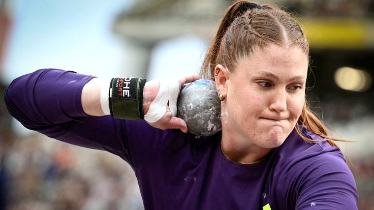 Canadian shot putter Sarah Mitton places 2nd at Diamond League Final