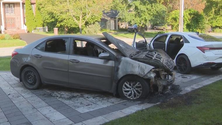 Police investigating suspected arson after car at Liberal MP's home torched